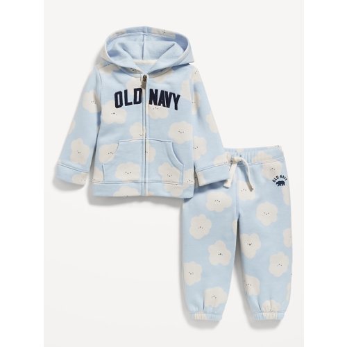 Printed Logo-Graphic Zip Hoodie for Baby | Old Navy