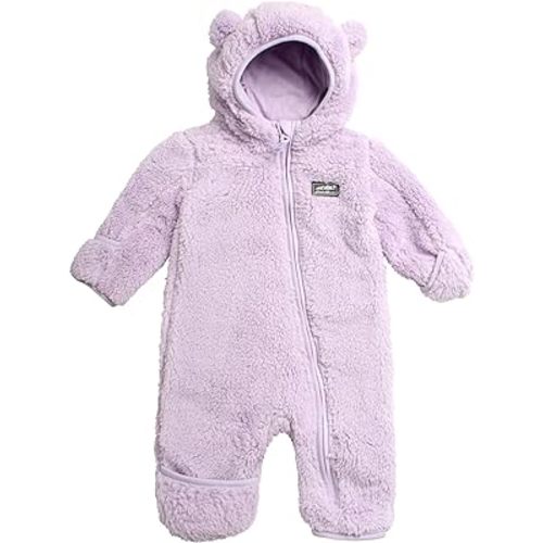 Eddie Bauer Winter Pram - Plush Fleece Zip - Hooded Jumpsuit Coveralls for Boys (0-18M)