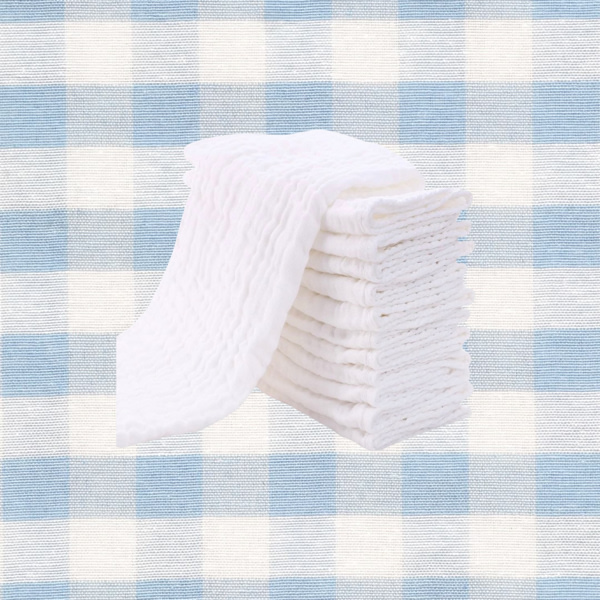 12 Large Burp Cloths 100% Cotton