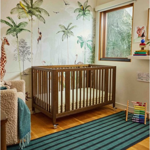 Rolli 9-in-1 Convertible All-Stages® Crib with Bassinet & Toddler Bed Conversion Kits