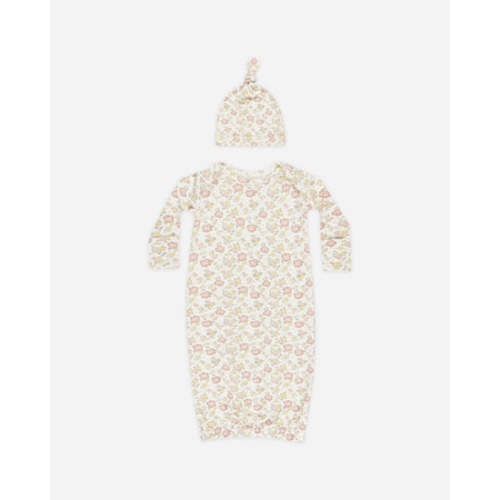 Bamboo Baby Gown + Hat Set || Bloom