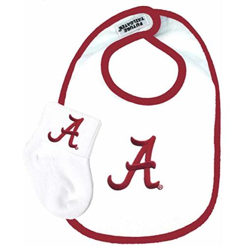 Alabama Crimson Tide Baby Bib and Socks Set
