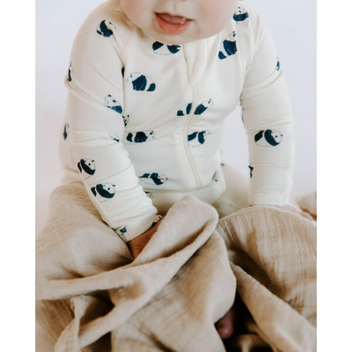 Modal Convertible Footie Pajama, Panda - Dear Hayden | Maisonette