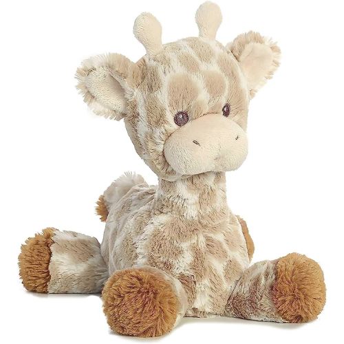 Aurora® Snuggly Loppy Giraffe™ Loppy Baby Stuffed Animal - Comforting Companion - Imaginative Play - Brown 11 Inches