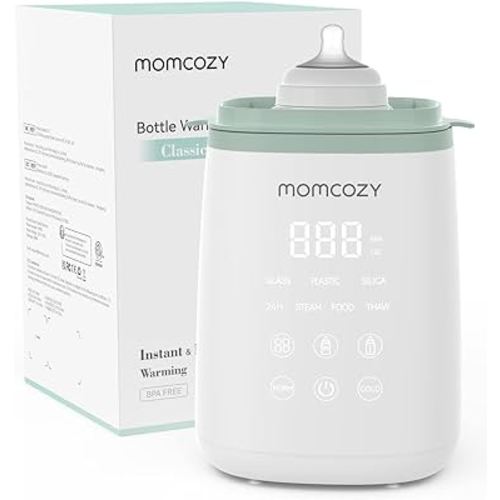 Momcozy Bottle Warmer, Fast Bottle Warmers for All Bottles with Timer, Accurate Temperature Control and Automatic Shut-Off, Multifunctional Bottle Warmer for Breastmilk or Formula