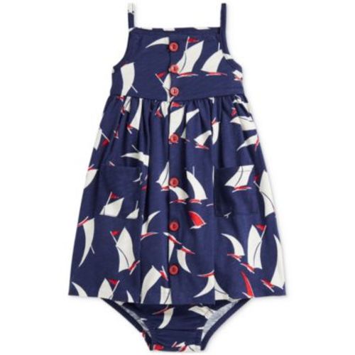 Baby Girls Sailboat-Print Jersey Dress