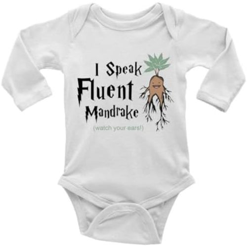 GKrepps I Speak Fluent Mandrake Watch Your Ears! Baby Clothes Newborn Organic Bodysuits Romper