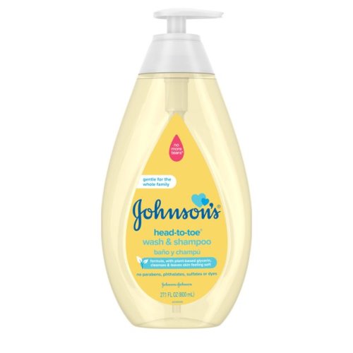 Johnson's Head-To-Toe Tearless Baby Body Wash & Shampoo, 27.1 fl. oz