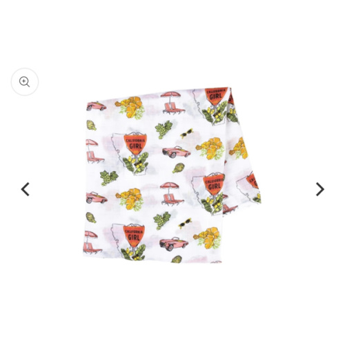 California Baby Girl Muslin Swaddle Blanket – Little Hometown