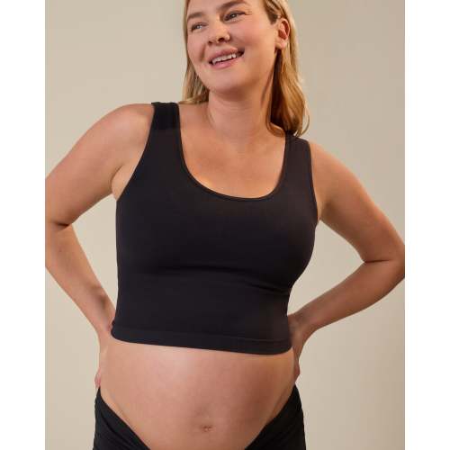 Sublime® Bamboo Scoop Neck Maternity & Nursing Longline Bra Top | Sunset Pink - Kindred Bravely