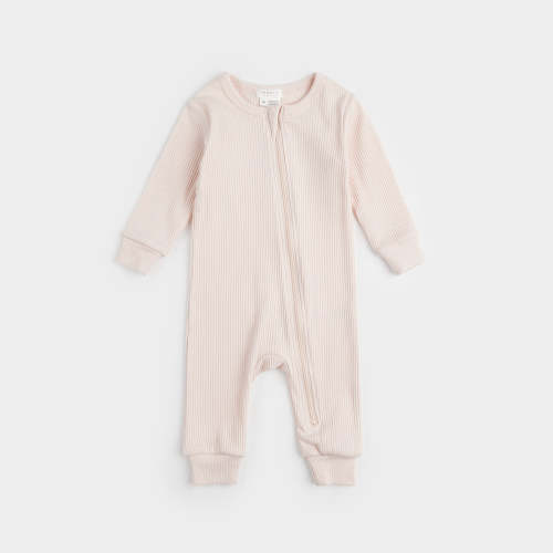 Silver Peony Ground Modal Rib Sleeper