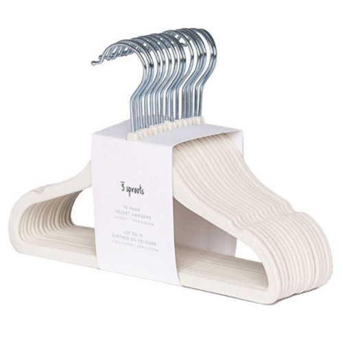 3 Sprouts 3 Sprouts - Non-Slip Velvet Hangers for Baby Clothes - Pack of 30 | Wayfair