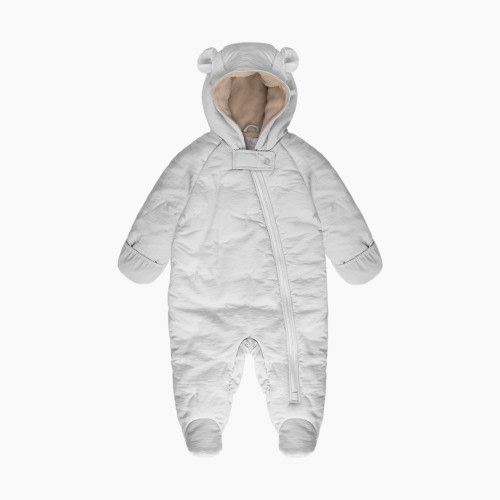 7AM Enfant Airy Snowsuit Bebe - Whisper White, 6-12 M