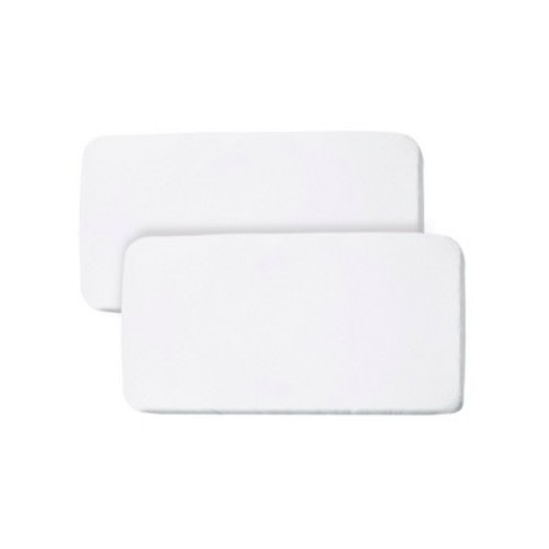 BreathableBaby All-in-One Fitted Sheet & Waterproof Cover, For 33" x 15" Bassinet Mattress , White