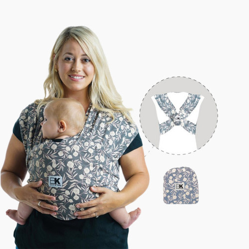 Baby K'tan Print Baby Wrap Carrier - Floral Garden, Small