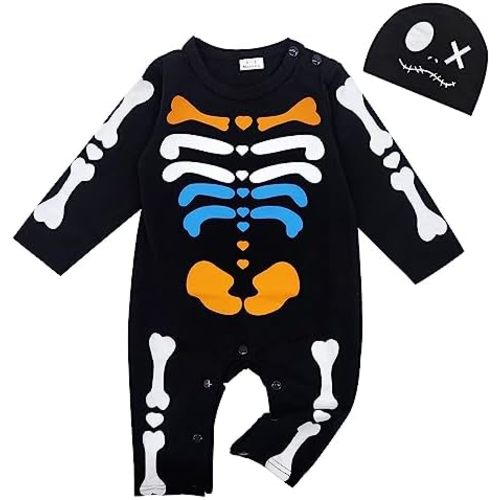Newborn Infant Baby Boy Girl Costume Outfit Uniform Astronaut Bat Costume Clothes Ropmer Prisoner with Hat Long