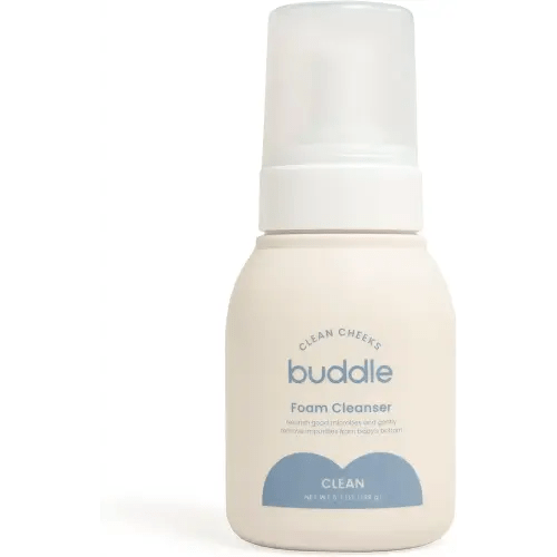 Clean Cheeks Foam Cleanser No-Rinse Baby Cleansing for Sensitive Skin, Paraben & Fragrance-Free, Pediatrician & Dermatologist Tested, 6.7oz