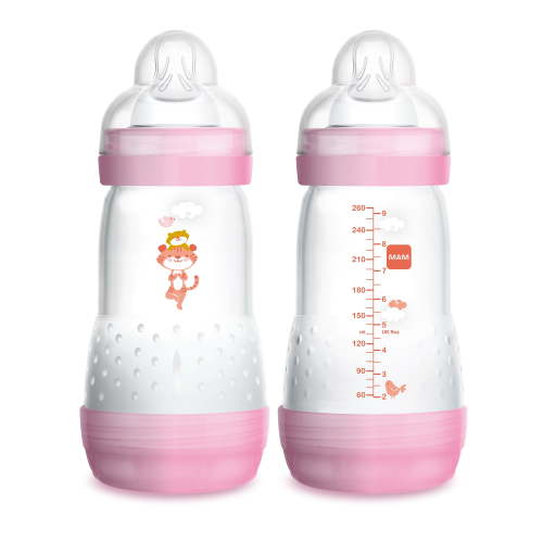 MAM Easy Start Anti-Colic Bottle, 9 oz, colors may vary, 2 Pack