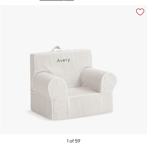 Anywhere Chair®, Twill with White Piping