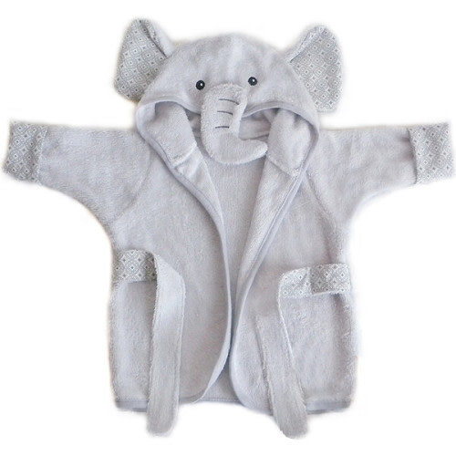 Baby Bath Robe, Elephant - MON AMI Towels & Robes | Maisonette