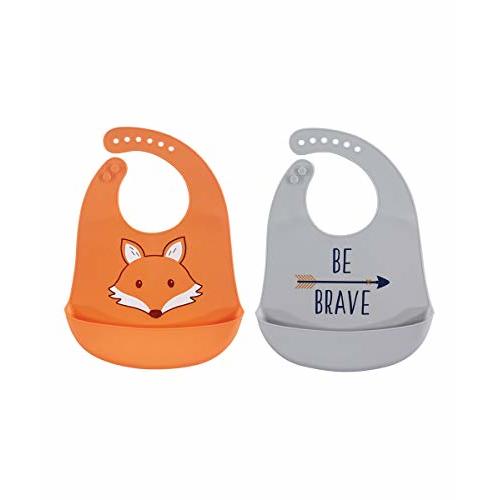 Hudson Baby Unisex Baby Silicone Bibs