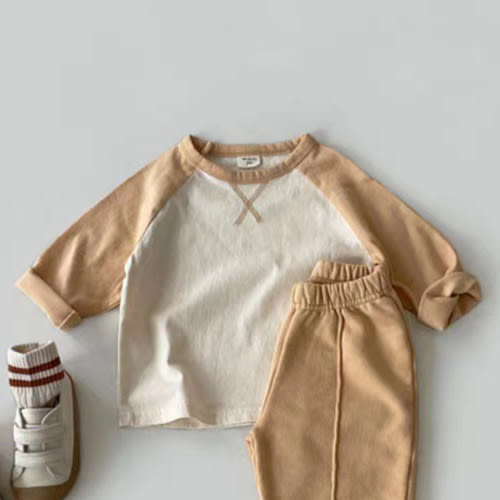 Baby Contrasting Colors Long Sleeves T-shirt