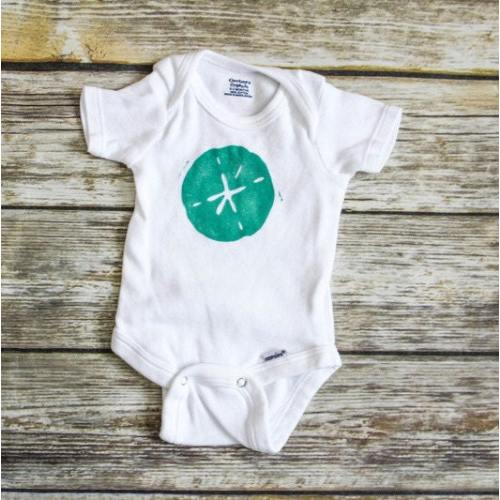 Ocean Baby Bobdysuit · Sand Dollar Baby Bodysuit · Beach Baby Newborn Outfit or Custom Toddler Clothes · Nautical Baby Clothes