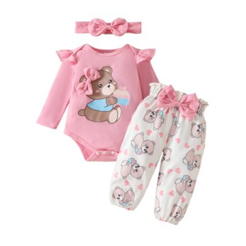 Enjoytime Spring Fall Baby Sets for Newborn Necessities Clearance Baby Girl Gifts Newborn Gift Set Baby Pajamas Girl 0-18 Months