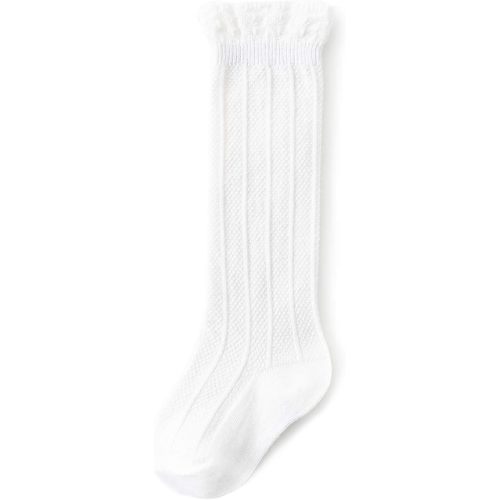 American Trends Baby Knee High Socks - Girls & Boys Newborn to Toddlers - Ruffled Tube Socks