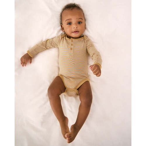Hazelwood Stripe Henley Bodysuit – Little Sleepies