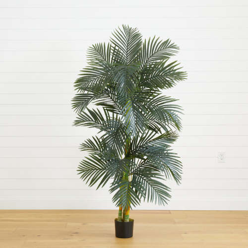 6.5' Golden Cane Artificial Palm Tree | Nearly Natural