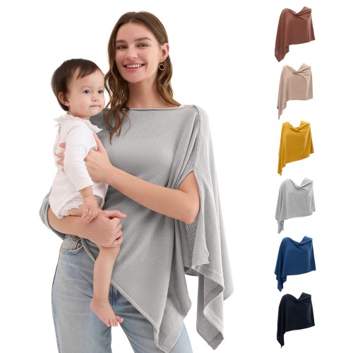 Momcozy Nursing Cover - Soft, Breathable, Privacy Poncho