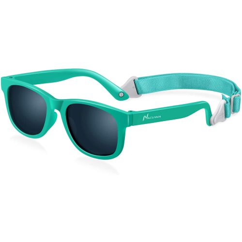Nacuwa Baby Sunglasses - 100% UV Proof Sunglasses for Baby, Toddler, Kids - Ages 0-2 Years - Case and Pouch included