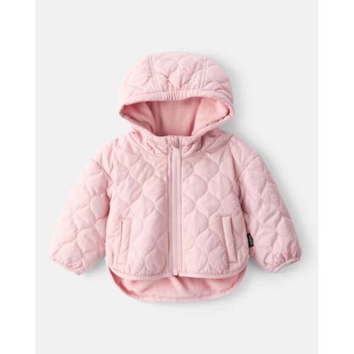 Baby Girl Quilted Long-Sleeve Midweight Jacket - Pink - OshKosh | Carter's