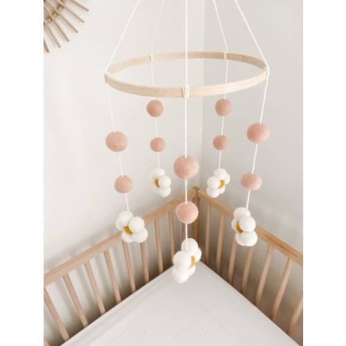 Daisy Nursery Mobile Flower Baby Mobile Daisy Mobile for - Etsy