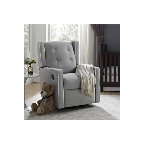 Baby Relax Mikayla Nursery Swivel Glider Recliner Chair
