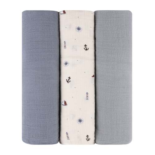 3 Pack Cotton Muslin Swaddle Blanket – Ely's & Co.