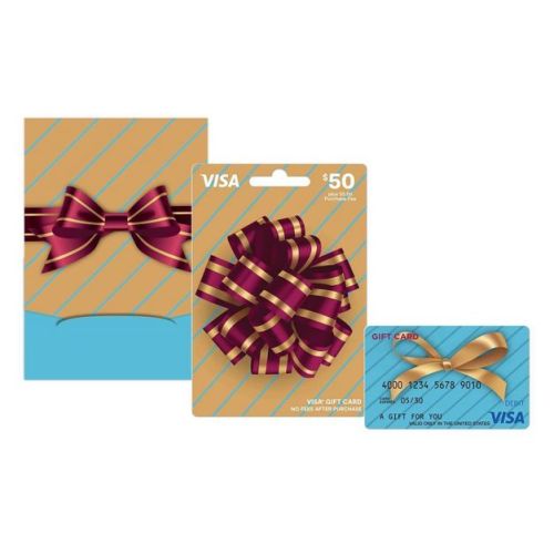 Visa Gift Card & Gift Envelope - $50 + $5 Fee