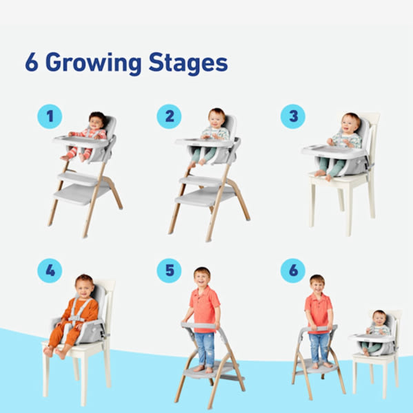 Graco EveryStep Slim 6-in-1 Highchair, Misty