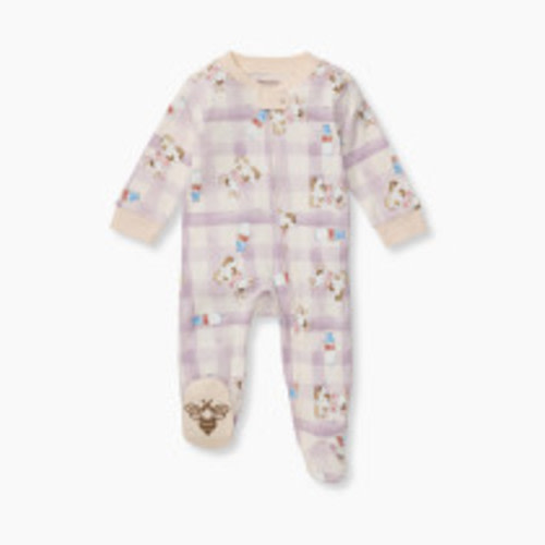 Burt's Bees Baby Sleep & Play - Little Moo Lilac, 0-3 Months
