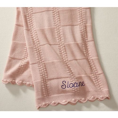 Patchwork Organic Cotton Knit Baby Blanket