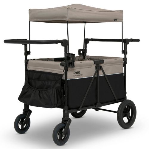 Jeep Gladiator 4-Seater Stroller Wagon by Delta Children - Black/Tan