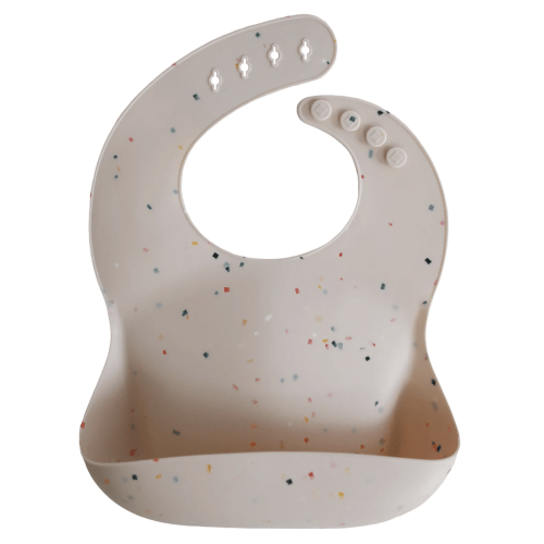 Silicone Baby Bib - Vanilla Confetti
