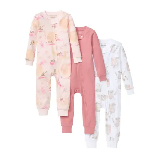 (6M) Burt's Bees Baby 3-pack Sleep & Play