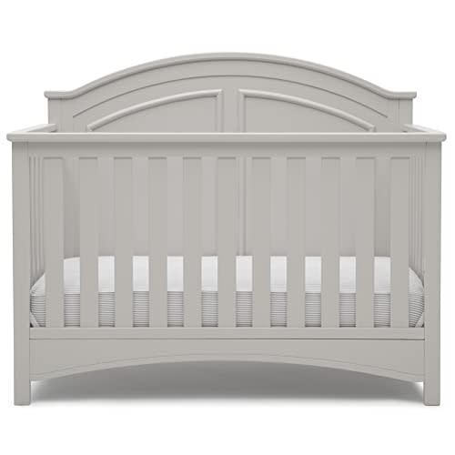 Delta Children Perry 6-in-1 Convertible Crib - Greenguard Gold Certified, Moonstruck Grey
