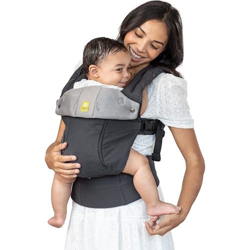 LÍLLÉbaby Complete All Seasons Ergonomic 6-in-1 Baby Carrier Newborn to Toddler - with Lumbar Support - for Children 7-45 Pounds - 360 Degree Baby Wearing - Inward & Outward Facing -