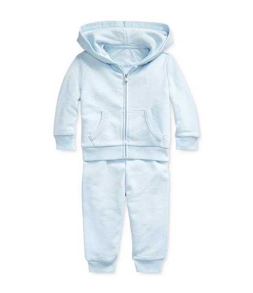 Ralph Lauren Boys' Hoodie & Sweatpants Set - Blue (Size 12M)