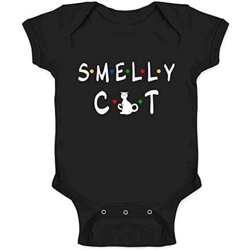 Pop Threads Smelly Cat Funny Retro 90s Infant Baby Boy Girl Bodysuit