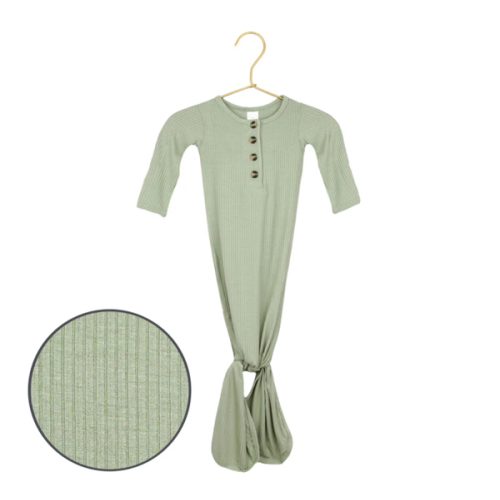 Ellis Ribbed Knotted Gown – Lou Lou & Company