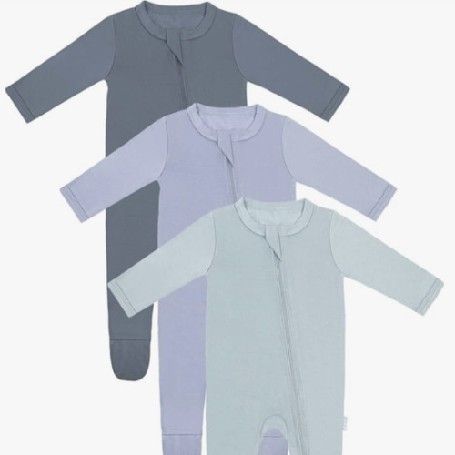 RRP Unisex Baby Footies Pajamas,Rayon Derived From Bamboo,Buttery Soft Sleep 'N Play PJs,2-Way Zipper Closure,0-18 Months